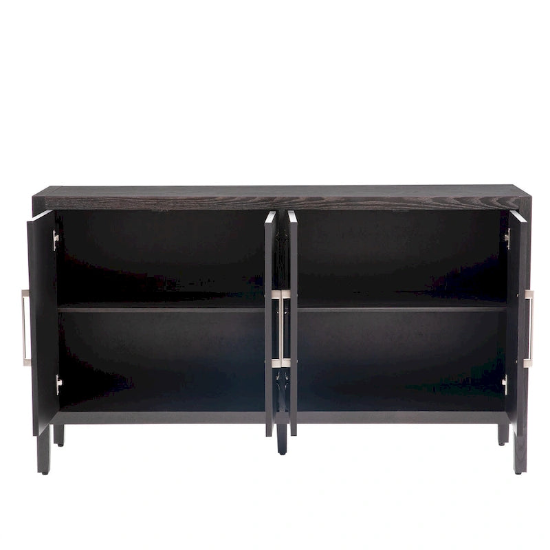 Sideboard Wooden Cabinet with Adjustable Shelves Large Storage Capacity