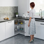 Lazy Susan 28 Diameter - 270 Degree Double Rack Stainless Steel
