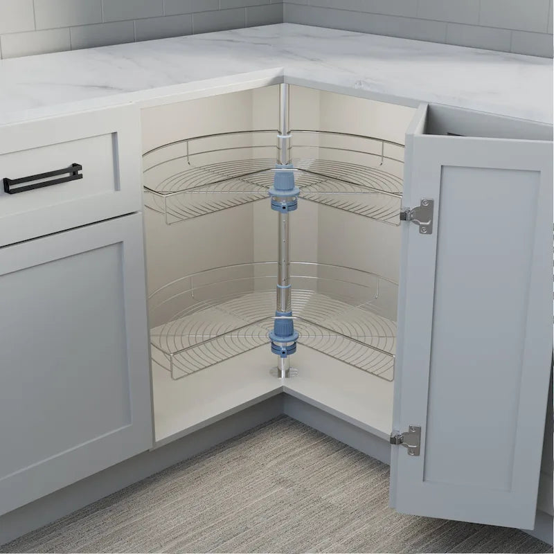 Lazy Susan 28 Diameter - 270 Degree Double Rack Stainless Steel