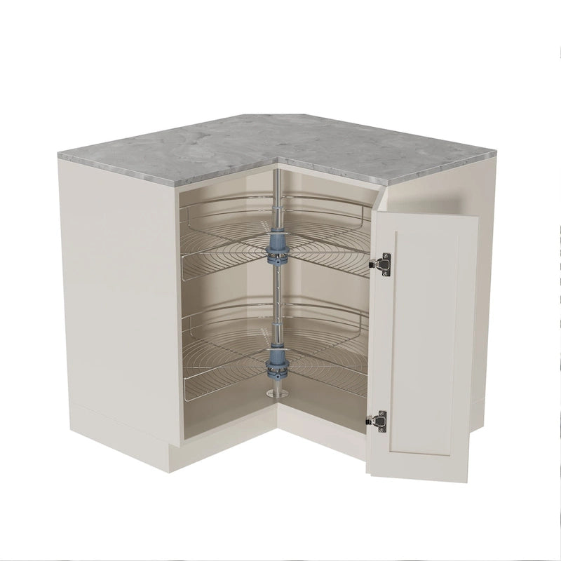 Lazy Susan 28 Diameter - 270 Degree Double Rack Stainless Steel