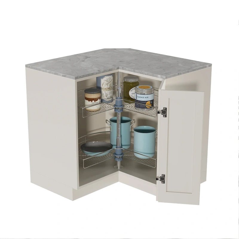 Lazy Susan 28 Diameter - 270 Degree Double Rack Stainless Steel