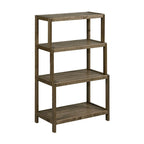 Solid Wood Dunnsville 4-Tier Stepback Shelf, Bookcase