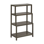 Solid Wood Dunnsville 4-Tier Stepback Shelf, Bookcase