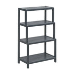 Solid Wood Dunnsville 4-Tier Stepback Shelf, Bookcase