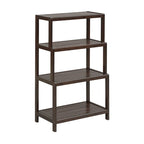 Solid Wood Dunnsville 4-Tier Stepback Shelf, Bookcase
