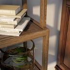 Solid Wood Dunnsville 4-Tier Stepback Shelf, Bookcase