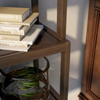Solid Wood Dunnsville 4-Tier Stepback Shelf, Bookcase