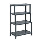 Solid Wood Dunnsville 4-Tier Stepback Shelf, Bookcase