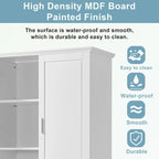 Bathroom Storage Cabinet with Two Doors Two Drawers
