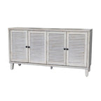 Accent Cabinet 4 Shutter Door Wooden Sideboard Buffet Server