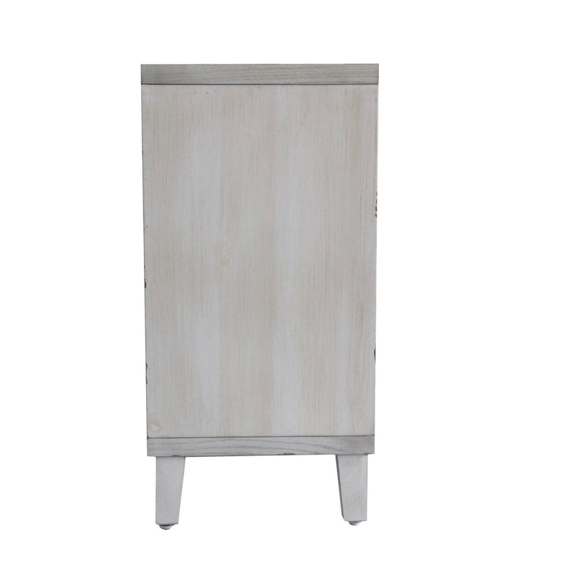 Accent Cabinet 4 Shutter Door Wooden Sideboard Buffet Server