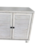 Accent Cabinet 4 Shutter Door Wooden Sideboard Buffet Server