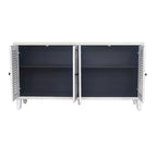 Accent Cabinet 4 Shutter Door Wooden Sideboard Buffet Server