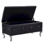 Upholstered Storage Bench For Bedroom Living Room Entryway