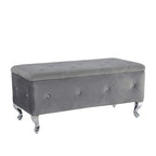 Upholstered Storage Bench For Bedroom Living Room Entryway