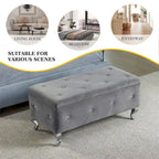 Upholstered Storage Bench For Bedroom Living Room Entryway