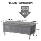 Upholstered Storage Bench For Bedroom Living Room Entryway
