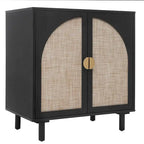 2 Doors Wood Pantry Organizer with Adjustable Laminates, Storage Cabinet for Bedroom, Living Room, Kitchen