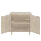 2 Doors Wood Pantry Organizer with Adjustable Laminates, Storage Cabinet for Bedroom, Living Room, Kitchen