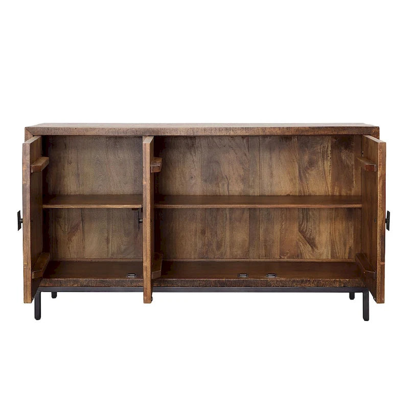 63 Wide 2-Drawer Sideboard, Brown