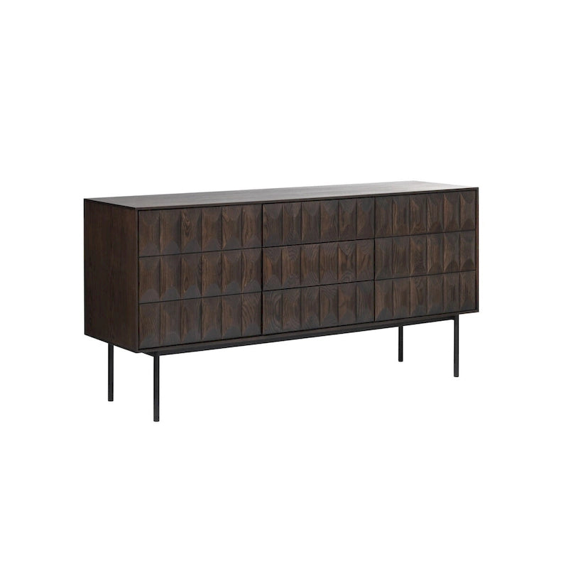 Modern Sideboard, Espresso Oak
