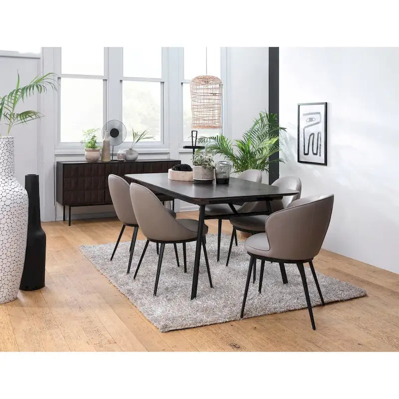 Modern Sideboard, Espresso Oak