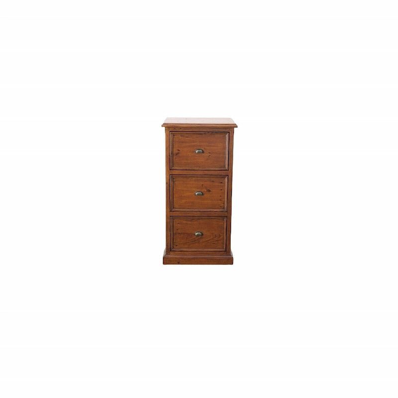 23 Wide 3-Drawer Reclaimed Pine File Cabinet