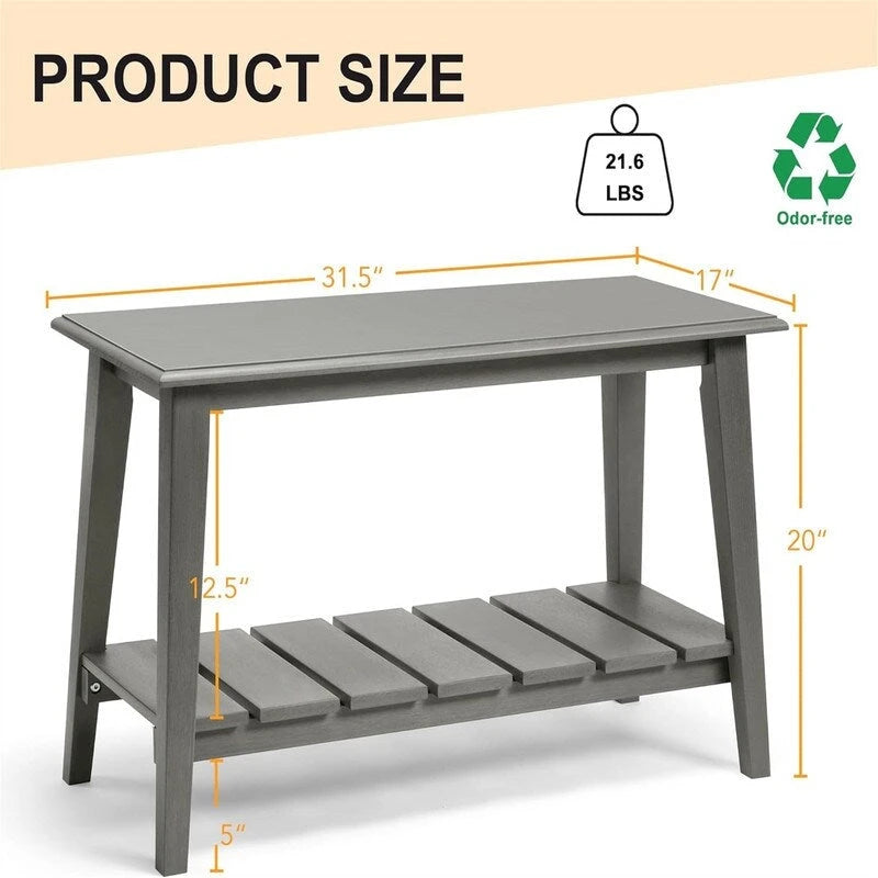 Bench with Storage - 31.5D x 20W x 17.01H