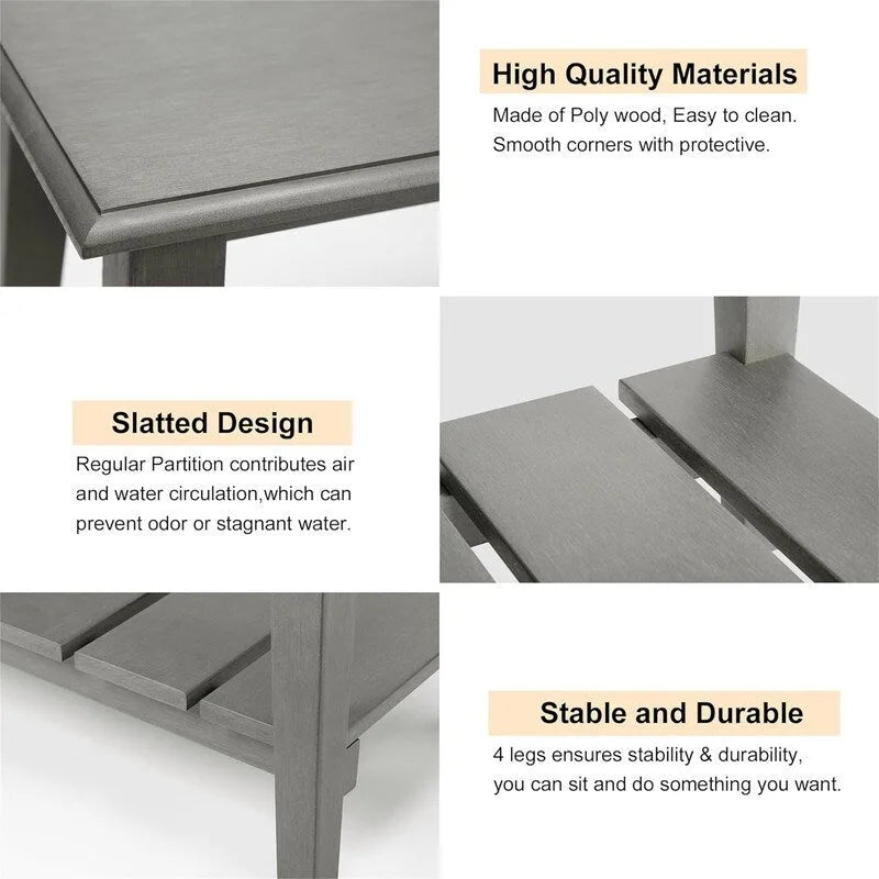 Bench with Storage - 31.5D x 20W x 17.01H