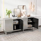 4-Door Storage Cabinet for Living Room, Kitchen, or Bedroom