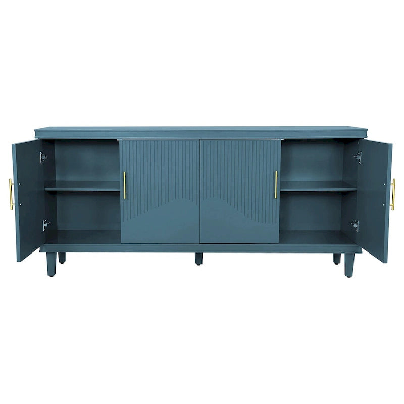 4-Door Storage Cabinet for Living Room, Kitchen, or Bedroom