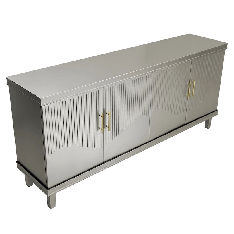4-Door Storage Cabinet for Living Room, Kitchen, or Bedroom