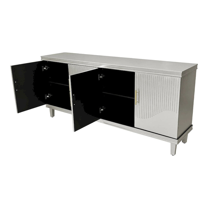 4-Door Storage Cabinet for Living Room, Kitchen, or Bedroom