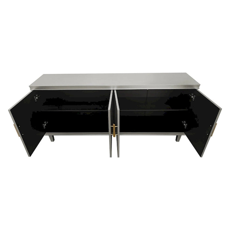 4-Door Storage Cabinet for Living Room, Kitchen, or Bedroom