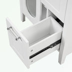 Bathroom Vanity Cabinet with Two Drawers and Door