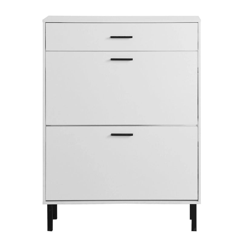Shoe Cabinet Freestanding Shoe Rack Storage Organizer with Drawers - 31.5 W x 9.84 D x 43.3 H