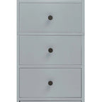 Slim Tall Bathroom Storage Cabinet with an Open Shelf, Three Drawers and a Cabinet