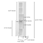 66.92 Tall Bathroom Storage Cabinet,1 Doors Freestanding Cabinet